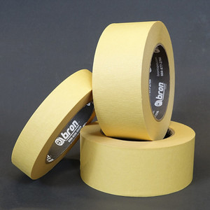 Various sized rolls of BT-1008 beige industrial grade masking tape