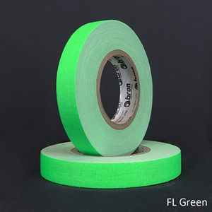 Fluorescent green one inch professional grade gaffers tape