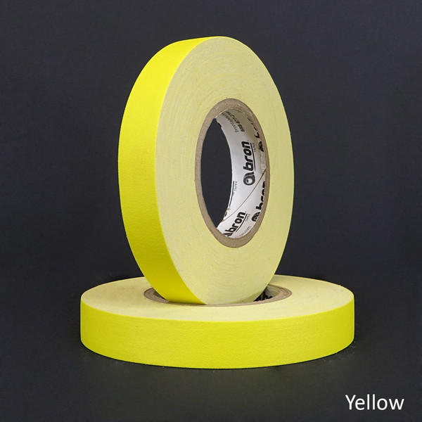 Yellow one inch professional grade gaffers tape