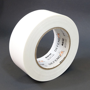 Roll of white straight edge polyethylene tape
