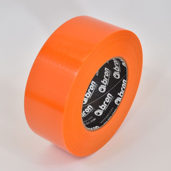 Roll of orange straight edge polyethylene tape