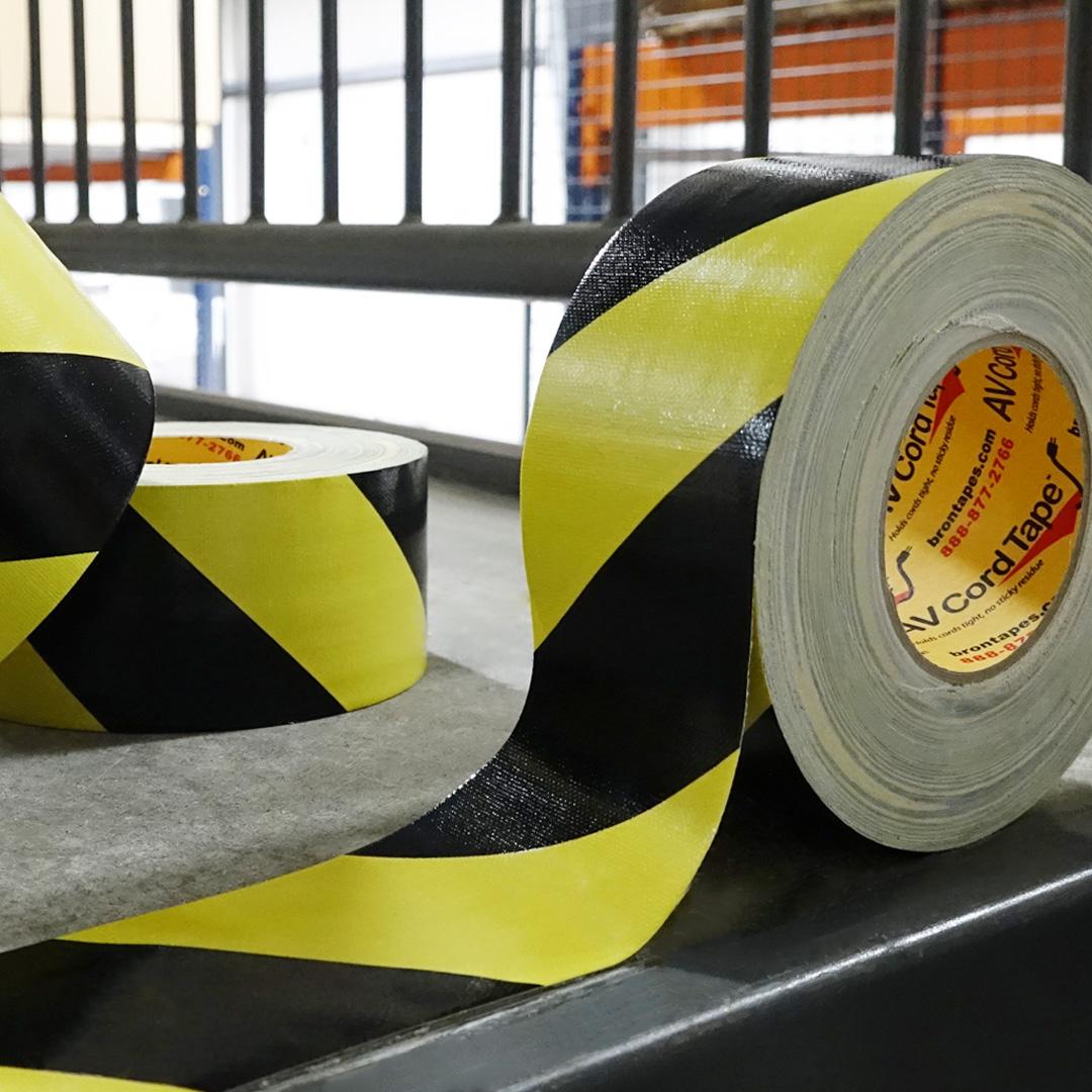 BT-6110 Hazard Stripe Bron AV Cord Tape™