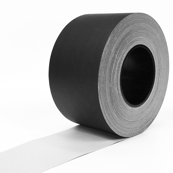 Adhesive side of premium grade gaffers tape roll
