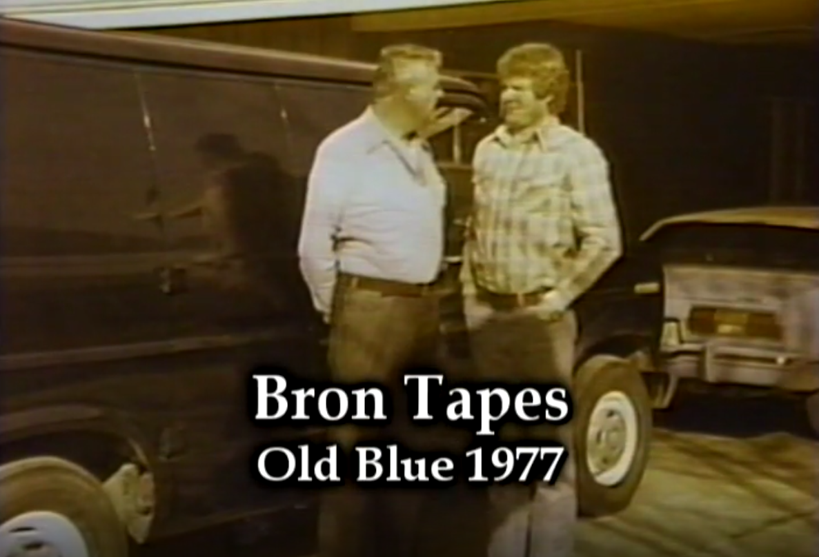 Bron Tapes Founder Jim Flynn standing in front of the first tape delivery truck